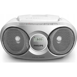 Boombox Bumbox radio Fm radioodtwarzacz CD srebrny Philips