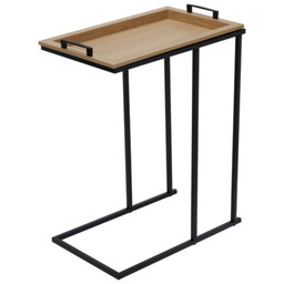 TRENDS4YOU Stolik kawowy boczny Taca MDF Czarny