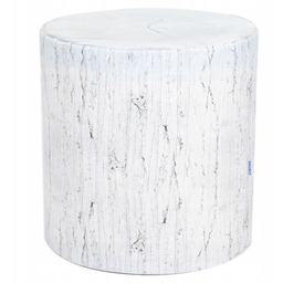 pufa dla dzieci biały pniak