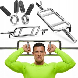 Gryf Kratownica Gładki 86,5CM 25MM Sztanga Triceps Gymtek