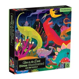Dinozaury - świecące w ciemności puzzle 500 el