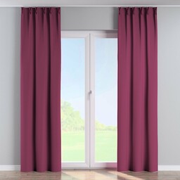 Zasłona na haczykach flex podwójnych, plum (śliwkowy), Cotton