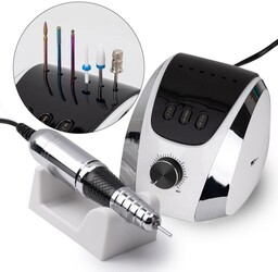 Frezarka do manicure i pedicure 68W srebrna silver