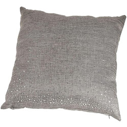 Comarco Sa 12232 poduszka, wyściełana, cekiny, szara, 45