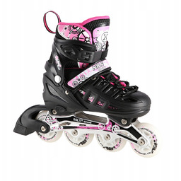 NH10905 4w1 Różowe Led Rozm. M(35-38) Łyżworolki