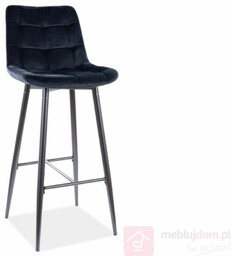Hoker welurowy CHIC H-1 VELVET Signal Czarny, Czarny