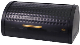 Chlebak metalowy czarny 38x28,5x18 cm