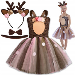 Strój Renifer Sukienka Jelonek Sarenka Bambi Kostium Reniferka