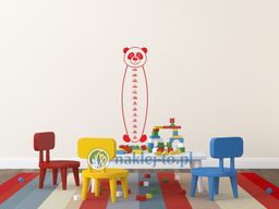naklejka dla dziecka miarka miś Panda naklejka miarka
