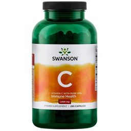 SWANSON Vitamin C With Rose Hips 1,000mg 250caps
