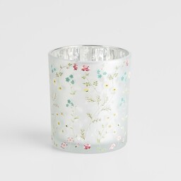 Świecznik Dowme z motywem kwiatowym