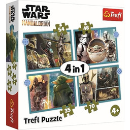 Trefl Mandalorian Puzzle 4 w 1 Star Wars