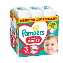 Pieluchomajtki Pampers Pants 3 (204 szt.)