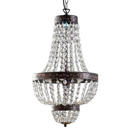 Lindby - Jorve Żyrandol Crystal/Antique