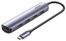 UGREEN Adapter Hub, USB_C do 4x USB 3.0,