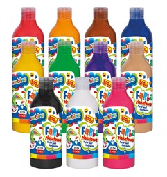 Farby plakatowe Bambino 500 ml Zestaw 11 Kolorów