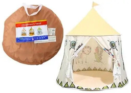 Namiot indiański tipi dla dzieci beżowy 125cm -