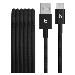 Beats Woven USB-A do USB-C 1,5m Czarny Kabel