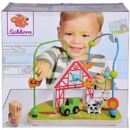 Labirynt koralikowy z farmą i torem