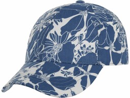Czapka Twotone Flower Print by Lipodo, niebiesko-biały, One