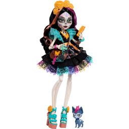 Monster High Skelita Calaveras Lalka + akcesoria, kolorowa