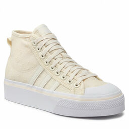 Sneakersy adidas Nizza Platform Mid W GX8356 Beżowy