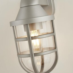 Searchlight Kinkiet zewnętrzny X Seaside, srebrny, IP44