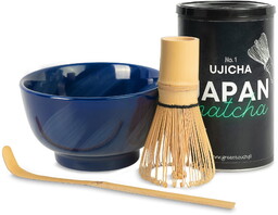 Zestaw matcha japońska Ujicha 80g czarka oraz akcesoria