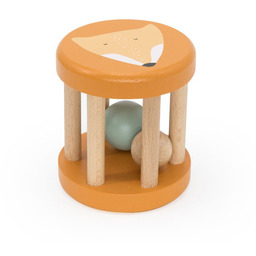 Drewniana grzechotka roller Trixie Baby - Lis
