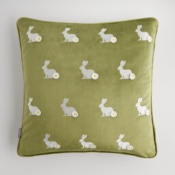 Poszewka Haftowana Hopspring 45x45 cm z motywem królika