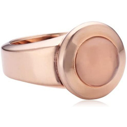 Xen Women''s Ring Gold-Plated Metal Rose Quartz Pink