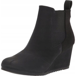 TOMS BOTKI DAMSKIE CZARNE NA KOTURNIE ELEGANCKIE 38,5