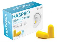 Haspro Universal Earplugs Stopery do uszu 10 par