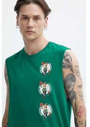 New Era t-shirt bawełniany męski kolor zielony BOSTON