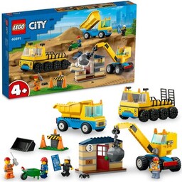 LEGO 60391 City Ciężarówki i dźwig z kulą