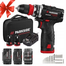 Parkside Wiertarko-wkrętarka Akumulatorowa Zestaw Ładowarka 2 Aku 12