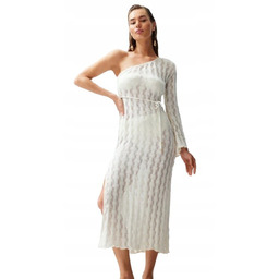 TRENDYOL SWETERKOWA SUKIENKA NA JEDNO RAMIĘ Z PASKIEM