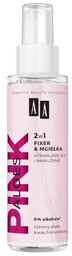 AA Pink Aloes Make-up spray 2w1 utrwalająco-nawilżający, 100ml
