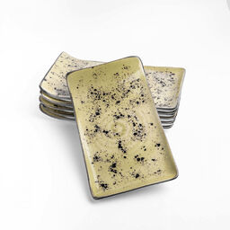 TALERZ SERWINGOWY OLIVE 21,5 x 12 cm PORCELANA
