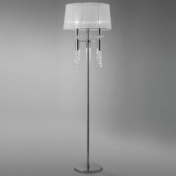 Mantra Iluminación Lampa stojąca Lilja, chromowy / srebrny,
