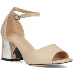 Sandały damskie na obcasie Filippo 4648 skóra-38