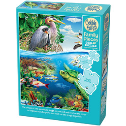 Puzzle, W powietrzu i pod wodą, 350 el.