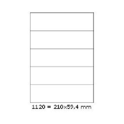Samoprzylepne etykiety 210 x 59,4 mm, 5 etykiet,