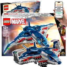 DUŻY ZESTAW LEGO Marvel QUINJET z filmu AVENGERS