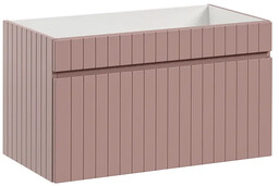 Elior Szafka umywalkowa różowa 80 cm z lamelami