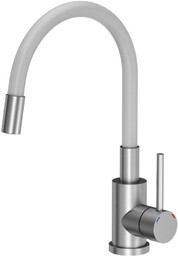 QUADRON Bateria kuchenna MAGGIE stal szczotkowana/biały 3323503WH *