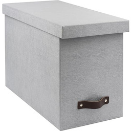 Bigso Pudełko na dokumenty, papier płócienny, laminowana płyta