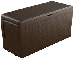 Keter Skrzynia ogrodowa Samoa Rattan brązowy 270 l,