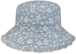 Kapelusz Flower Denim Bucket by Seeberger, denim, One