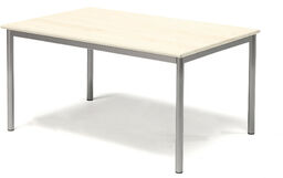 Stół BORÅS, 1200x800x600 mm, brzoza laminat, szary aluminium